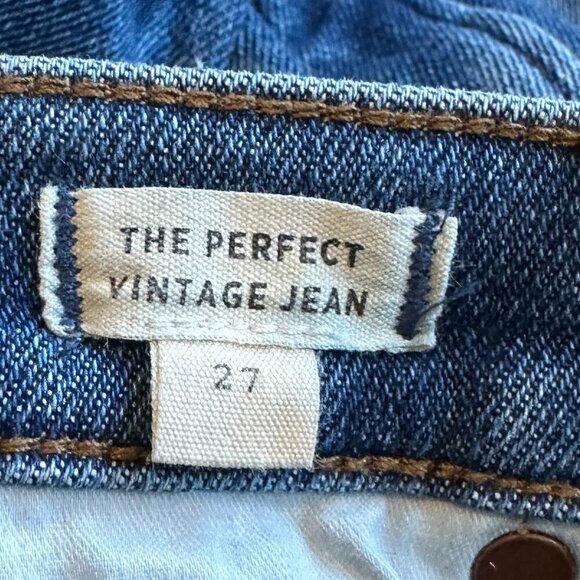 Madewell The Perfect Vintage Jeans Denim Pants Medium Wash Casual Comfy Size 27 - Picture 11 of 12